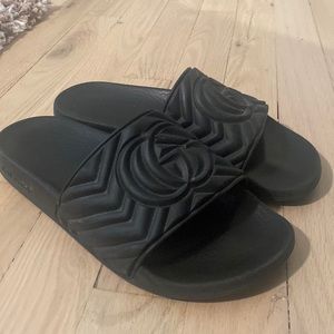 Black Gucci Slides